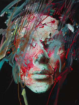 36 x 48 Altered Mask #1 (IBG)