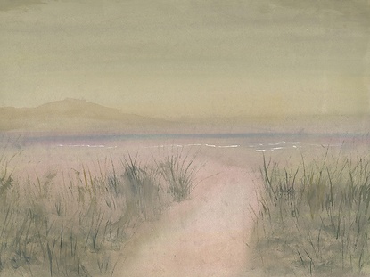 32 x 24 Foggy Beach Morning I (IBG)
