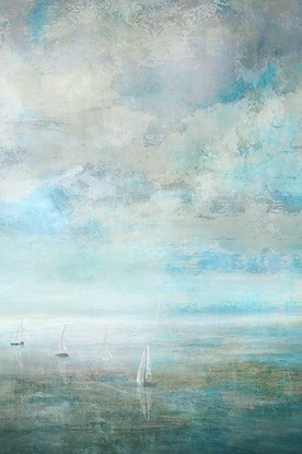 30 x 45 Small Boats Sailing III (CUSTOM)(IBG)