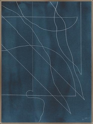 20 x 27 Movement in Blue II (FC)