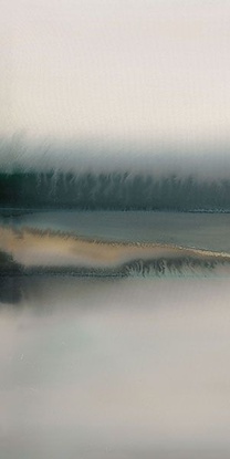 24 x 48 Lake at Dusk I (FC)