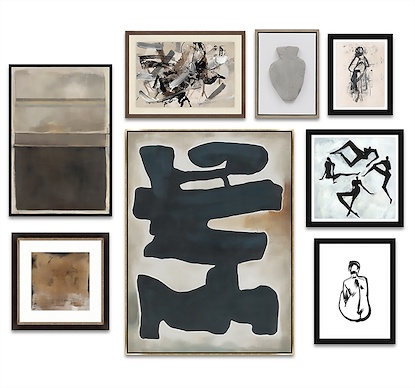 96.75 x 79.75 New Modern Art Collage (Set of 8) (Complete Set)