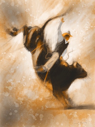 24 x 32 Bull Riding (MT)