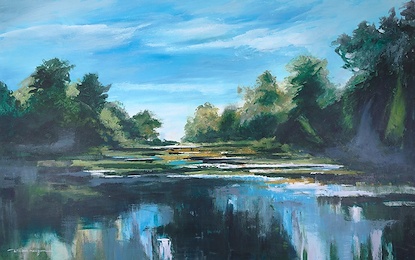 48 x 30 Lakeside Reflections (IBG)