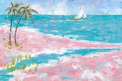 21.75 X 14.75 Return to Bubblegum Beach VI* 