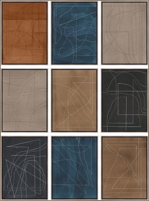 60 x 81 Movements of Colors Set (Set of 9) (FC)